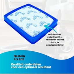 Fixem® Filterset geschikt voor Philips stofzuiger FC8003 & CP0618 - voor PowerPro Expert series - hepafilter allergiefilter stofzuigerfilter - nr. FC6042 - FC9729, 9741, 9743, 9744 en 9745 — thumbnail 4