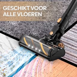 AG4200 Steelstofzuiger Draadloos - Premium Gold - Stofzuiger Zonder Zak - Geschikt voor Dierenharen - Krachtig - Kruimeldief - Draadloze Stofzuigers - Steelstofzuigers - Kruimelzuiger - Compact & Licht - LED verlichting Zuigmond — thumbnail 21