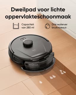 eufy Clean L60 Hybrid Robotstofzuiger met dweilfunctie - Robot Vacuum - 5.000 Pa Zuigkracht, Bestuurbaar via smartphone — thumbnail 3