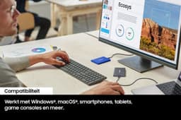 Samsung Portable T7 - Externe SSD - USB C 3.2 - Inclusief USB C en USB A kabel - Geschikt voor iPhone USB C - 1 TB - Grijs — thumbnail 5