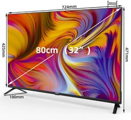 Smart-tv 32 inch HD met Google TV en Randloos Design — thumbnail 7