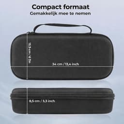 IMENGINE® Case Geschikt voor Playstation Portal PS5 - inclusief Screenprotector - Hoesje Geschikt voor PlayStation Portal - Waterbestendige Reistas/Opbergtas -PS5 Portable Case - Beschermhoes - Zwart — thumbnail 6