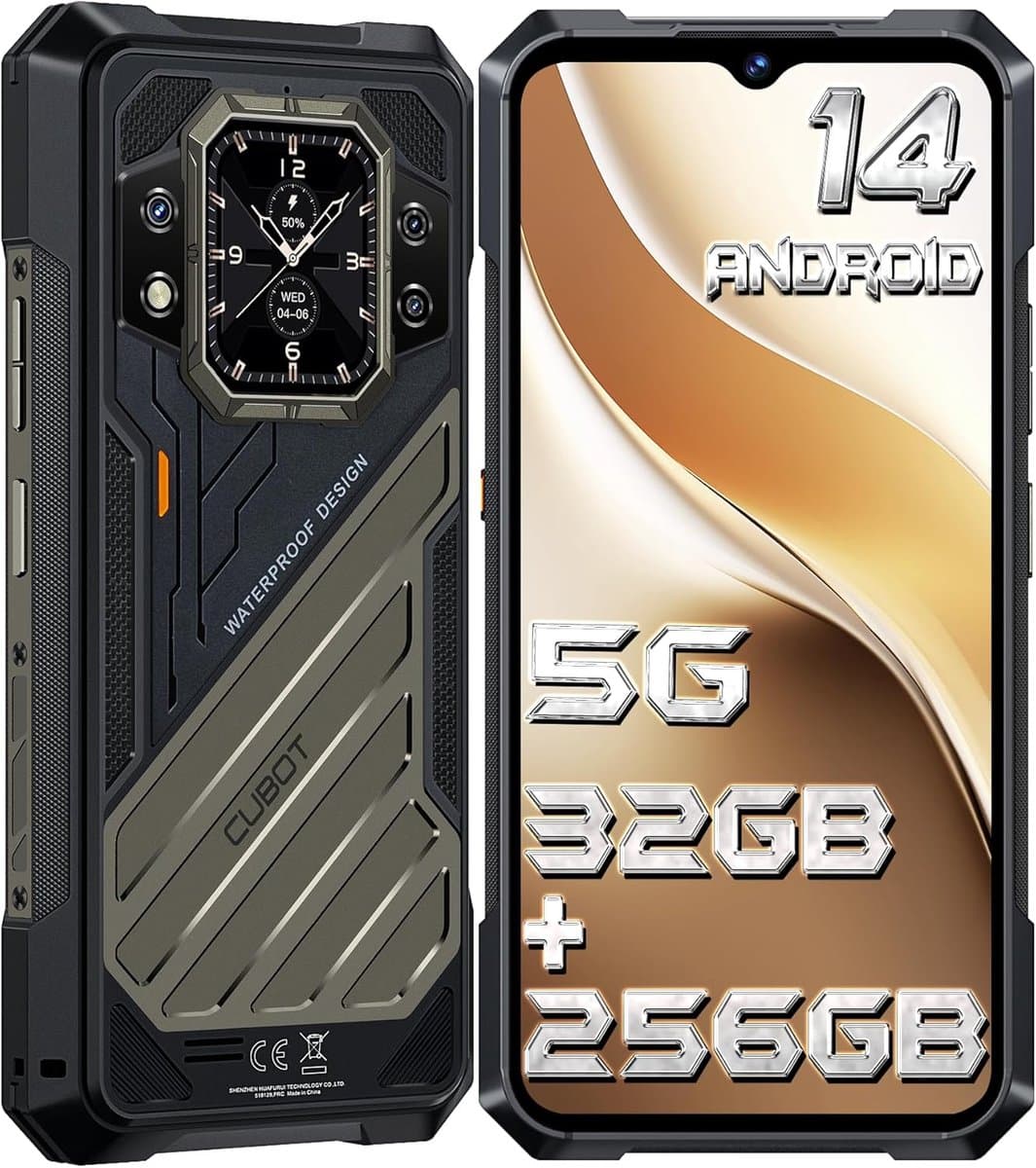 Rugged 5G Smartphone met Android 14, 10200mAh batterij en 100 MP camera — afbeelding 1