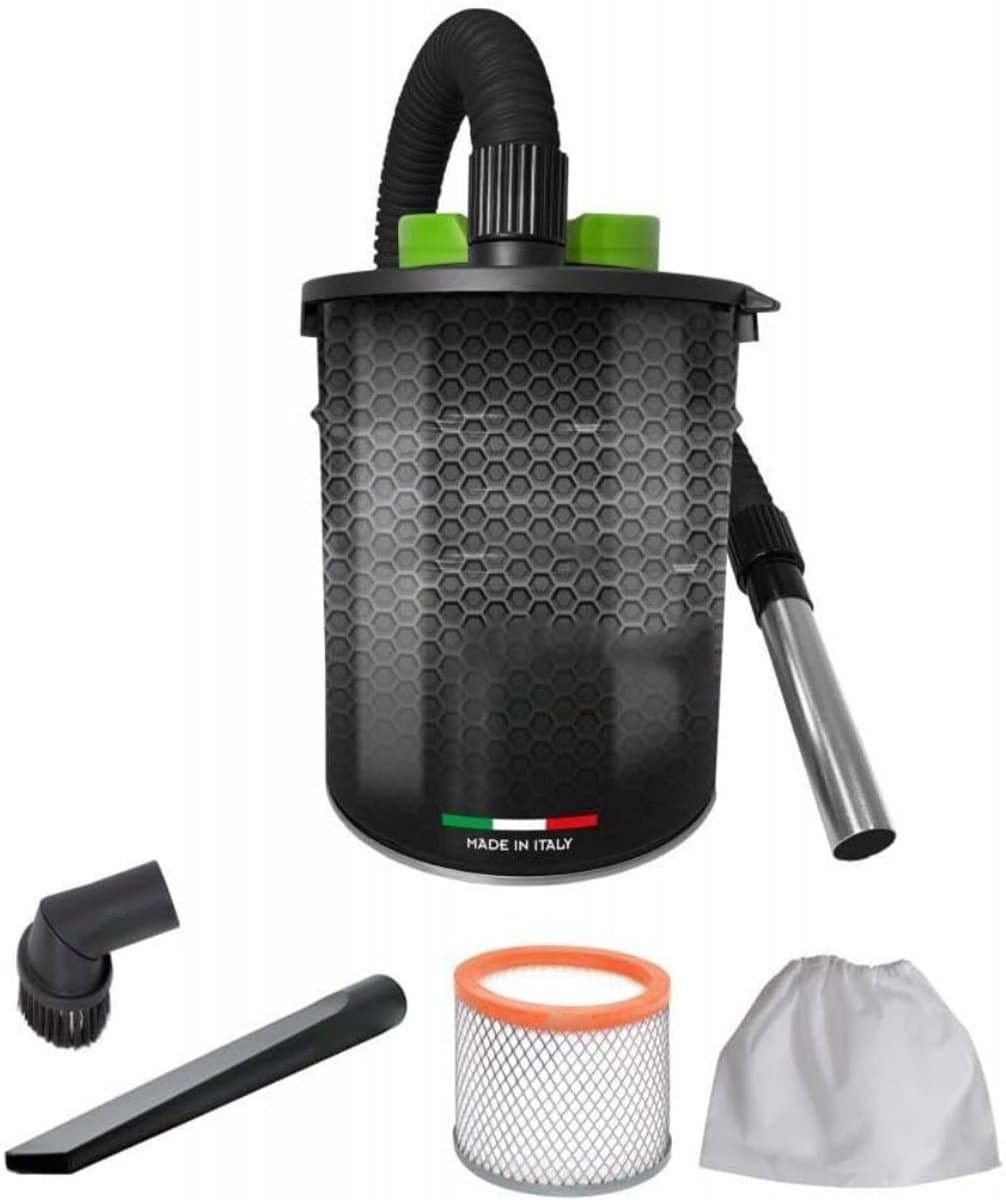 DVDSS® As stofzuiger- Stofzuiger voor de kachel - pallet stofzuiger - 10 L - 800 W - Zwart — afbeelding 1