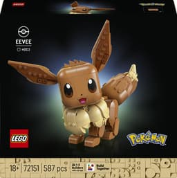 LEGO Pokémon Eevee Bouwpakket voor Volwassenen met Dieren Figuur - 72151 — thumbnail 1