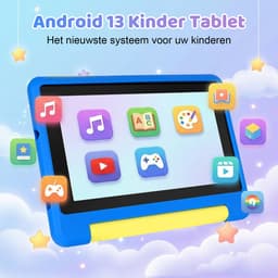 Kindertablet 7 inch - 128GB (64GB+64GB) + 8GB RAM - Tablet Inclusief Beschermhoes en 64GB SD-kaart - Ouderlijk Toezicht & Lange Batterijduur - Blauw — thumbnail 8
