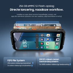 Blackview ROCK 1 Pro - Robuuste Smartphone met 2D Scanner - 4G - 32GB RAM - 256GB ROM - 6.56 inch - 15000mAh Robuuste Telefoon - Android 16 - Nachtzicht - NFC - GPS - Zwart — thumbnail 13