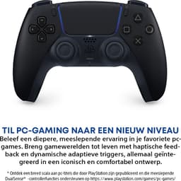 Sony PS5 DualSense® Draadloze Controller – Midnight Black - Inclusief USB C kabel — thumbnail 4
