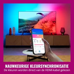 HDMI Sync Box - TV Verlichting - Entertainment Starter - Synchroniseert met Beeld - 55-65 Inch TV - Zwart — thumbnail 5