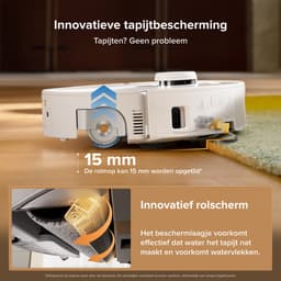 Roborock Qrevo Curv 2 Flow-Robotstofzuiger met dweilfunctie-SpiraFlow Realtime Zelfreinigende Rolmop-20.000 Pa-Dual Zero-Tangle-Systeem-AI Obstakelvermijding-Warmtewas dweil-tapijtbescherming — thumbnail 5