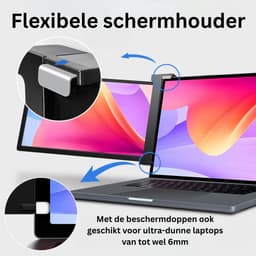 Portable Monitor Triple - Full HD - Geschikt Voor 15” / 18,1” Tri-Screen - Laptop Scherm Uitbreider - Inclusief Beschermhoes en Kabels — thumbnail 7