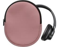 kwmobile hoes geschikt voor Anker Soundcore Q20i - 20 x 16 cm - Beschermhoes voor headset in donkerroze - Van neopreen