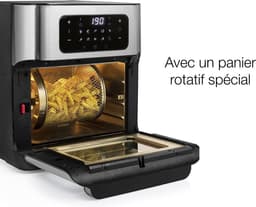 Princess Airfryer Oven 182065 - Heteluchtfriteuse en Oven in één - Groot 10 liter - 3 bakplaten - Rotisseriemand - RVS - Touchscreen — thumbnail 6