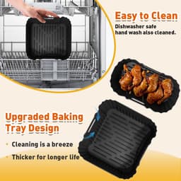 Airfryer Accessoireset - 24-delige set - multifunctioneel - BPA-vrij - siliconen en roestvrij staal — thumbnail 3