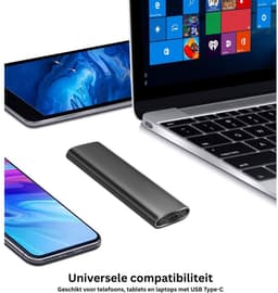 Harde Schijf Extern - Draagbare - 1TB Opslag - Zwart — thumbnail 2