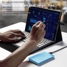 CLVP® Harde Schijf Extern - Draagbare - 1TB Opslag - Blauw — thumbnail 3