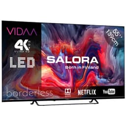 Salora FOD55UV - Smart tv 55 inch - 4K TV - 55 inch tv - Smart TV - Borderless - Zwart - 2025 — thumbnail 9