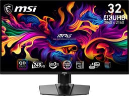 MSI MPG 321URX QD-OLED - 4K Gaming Monitor - 240hz - 32 inch - USB-C PD 90W — thumbnail 1