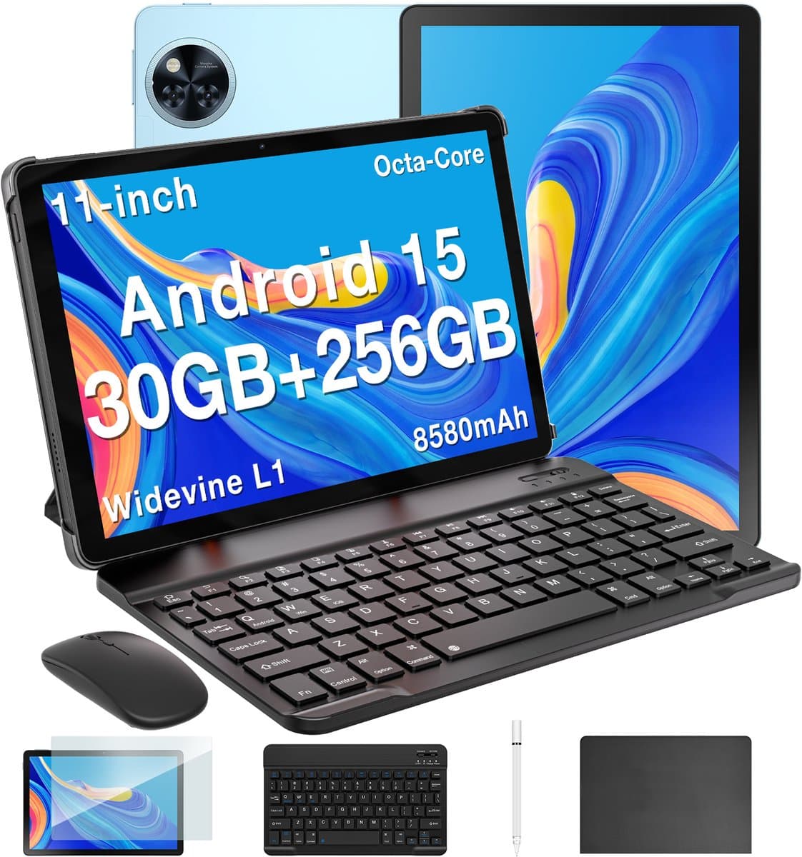 DOOGEE Tablet U11 Pro VIP - Tablette - 30GB RAM + 256GB ROM - 8580 mAh - 11 Inch 1080P 90 Hz - T7200 Octa Core - 13MP Camera - 5G WIFI - Face ID - 7.9 mm Metallic Body - Blauw — afbeelding 1