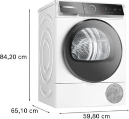 Bosch Serie 8 WQB246D41 - Vrijstaand - Voorbelading - Warmtepomp - Wit - Knoppen - 112 l - DE display — thumbnail 6