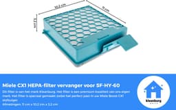 Kleanburg® - Geschikt voor Miele Boost CX1 - 1 Filter- SF-HY60 Vervanger — thumbnail 4