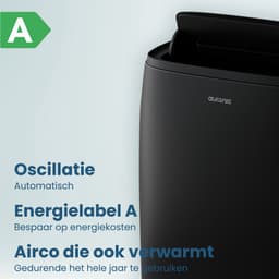 Auronic Mobiele Airco - 12.000 BTU - 4-in-1 - Airconditioning met 2 Raamafdichtingskits - Ventilator - Ontvochtiger - Tot 35m² - Zwart — thumbnail 5