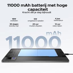 DOOGEE U13 VIP - Android Tablet - gaming tablet - 13 inch - met toetsenbord/gamepad/muis- 32GB RAN + 256GB ROM /2TB - 11000mAh - vier speakers -13MP + 5MP camera - octa core - 2.4G+5G Wifi - Bluetooth 5.0 - Face ID — thumbnail 4