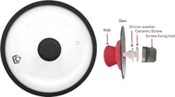 Ventileerde Magnetron Afdekking met Glas en Siliconen Rand - Spatbescherming & Vaatwasmachinebestendig — thumbnail 6