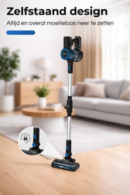 MYBOT E6 Advanced - Steelstofzuiger met Dweilfunctie - 250W - 20Kpa - 3 Zuigniveaus - Vacuum Cleaner - Steelstofzuiger Draadloos - Zonder Zak - Op Accu — thumbnail 10