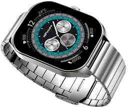 HiFuture Apex Roestvrijstalen Smartwatch heren, 2.04 Amoled Display, IP68 waterdicht, Tot 7 dagen batterijduur, hartslagmeter, Stappenteller, Compatibel met iOS en Android (Zilver) — thumbnail 10