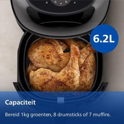 Philips 3000 series NA330/00 - Airfryer - 6,2L - 1700W - Zwart — thumbnail 11