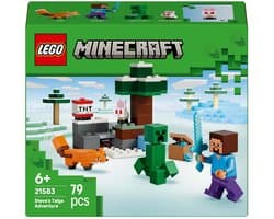 LEGO Minecraft Steve's Taiga-Avontuur Videogame Bouwpakket voor Kinderen - 21583