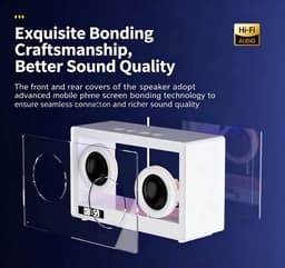 Bluetooth-luidspreker - Transparante visualiseerbare zwevende luidspreker - Kleine outdoor en indoor luidspreker met superzware bas - Bureaubladornament — thumbnail 3