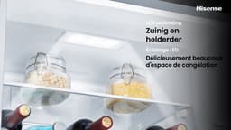 Hisense RB390N4BFC - Koel-vriescombinatie - 300 liter - No Frost - Inverter Compressor - Zwart - Energieklasse C - 35 dB - Super Cool & FastFreeze — thumbnail 7