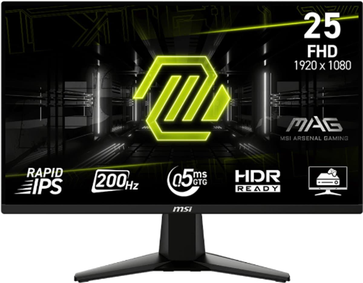 MSI MAG 255F E20 - 24.5″ FHD IPS - 0.5ms 200Hz - FreeSync — afbeelding 1