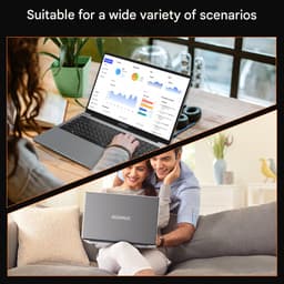 Acemagic AX16 Laptop - 16 inch Full HD Notebook - In-tel Alder Lake N95 (tot 3,4 GHz) - 16 GB DDR4 RAM 512 GB SSD - WiFi- BT5.0 - Type C -Grijs — thumbnail 9