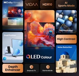 Hisense 32A59Q - Televisie - 32 Inch - Smart TV - Full HD - QLED - Dolby Atmos - VIDAA Smart OS - Zwart — thumbnail 5