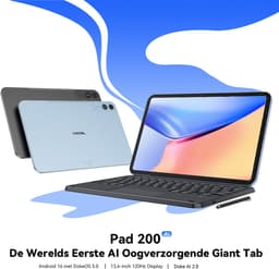 OSCAL Pad 200 Tablet - 24GB RAM - 256GB ROM - 13.4 Inch Full HD - 8300mAh AI Tablet - Android 16 - Met Toetsenbord(QWERTY), Beschermhoes, Muis, Stylus - Zwart — thumbnail 8