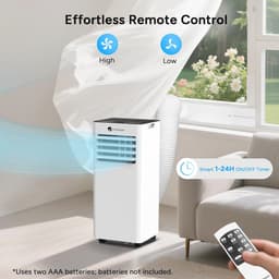 Mobiele Air Conditioner 9000 BTU - 4 in 1 Koeling, Ontvochtigen, Ventileren en Slaapmodus met Afstandsbediening — thumbnail 5