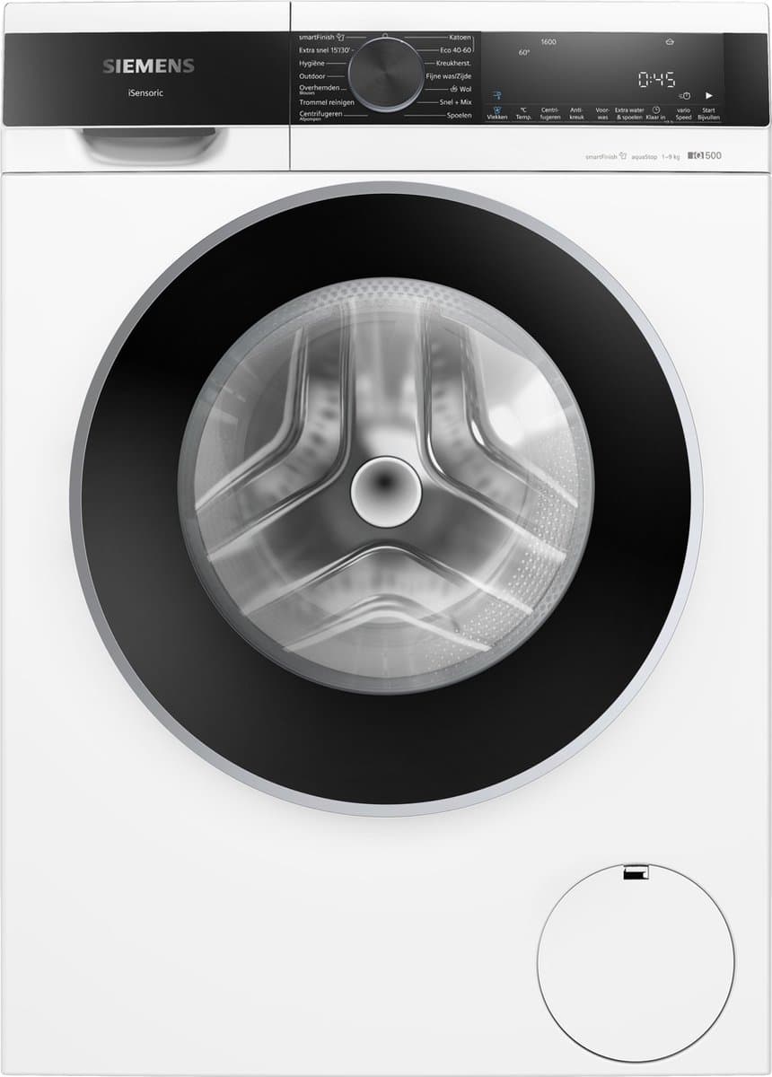 Siemens WG46G2Z8NL - iQ500 - Wasmachine - Wasmachine met stoom - 1600 rpm - 9 kg - smartFinish: vermindert kreukels tot 50% - speedPack L: verkort wasprogramma's met varioSpeed — afbeelding 1
