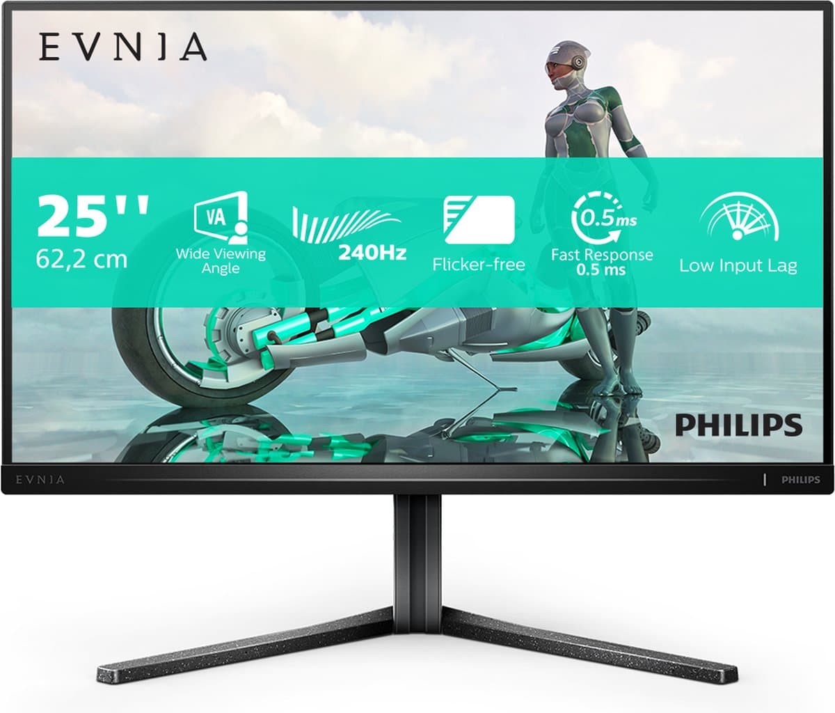Philips Evnia 5000 series 25M2N3200W - Full HD Gaming Monitor - Ergonomische Stand - 240hz - 25 inch — afbeelding 1