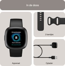 Fitbit Versa 4 - Smartwatch heren en dames - Zwart — thumbnail 10