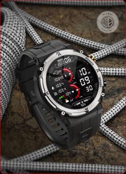 WizBay Premium Select® Smartwatch 1.39 inch - Bluetooth Bellen - Hartslag en Zuurstofmeting - Slaapmonitor - Sportmodi - AI Voice - IP67 - Mat Grijze RVS Kast - Zwarte TPU Band — thumbnail 11