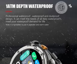 WizBay Premium Select® Smartwatch 1.39 inch - Bluetooth Bellen - Hartslag en Zuurstofmeting - Slaapmonitor - Sportmodi - AI Voice - IP67 - Mat Grijze RVS Kast - Zwarte TPU Band — thumbnail 19