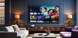TeeView Google Smart TV - QLED 4K - 75 inch/191 cm - Frameless Design - Tripple Tuner DVB-T/T2/S/S2/C - HDMI x3, USB x2, CI+ - Voice Controle & Streaming apps - In Eindhoven geassembleerd - TV75QQG-EU — thumbnail 12