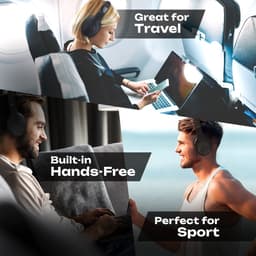 PowerLocus P19 Bluetooth Koptelefoon - Koptelefoon Draadloos - tot 70 Uur Speeltijd en met Aux Kabel - Over Ear Hoofdtelefoon - 3 EQ-Modi - Met Draagtas – Zwart — thumbnail 8