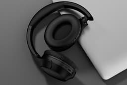 Over Ear Koptelefoon Draadloos - Draadloze Headset met Microfoon - Bluetooth 5.3 - 60 Uur Batterij - Inklapbaar - ENC Kristalheldere Gesprekken - Bluetooth Headset - Zwart — thumbnail 9