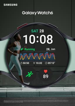 Samsung Galaxy Watch6 - LTE/4G variant - Smartwatch - 40mm - Gold — thumbnail 9