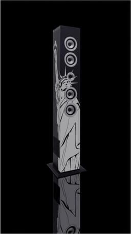 Ices IBT-6 NY Liberty - Bluetooth Speaker - USB en SD - LCD Scherm — thumbnail 3