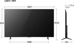 TCL 75P69B 75" | Ultra HD 4K LED Smart TV | Google TV + Wifi | HDR10 voor Realistische Kleuren en Contrasten | Strak Design | 60Hz — thumbnail 4